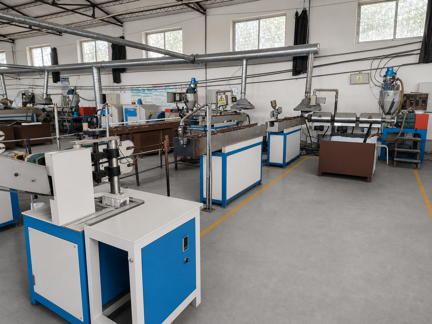Automated PVC hose extrusion lines